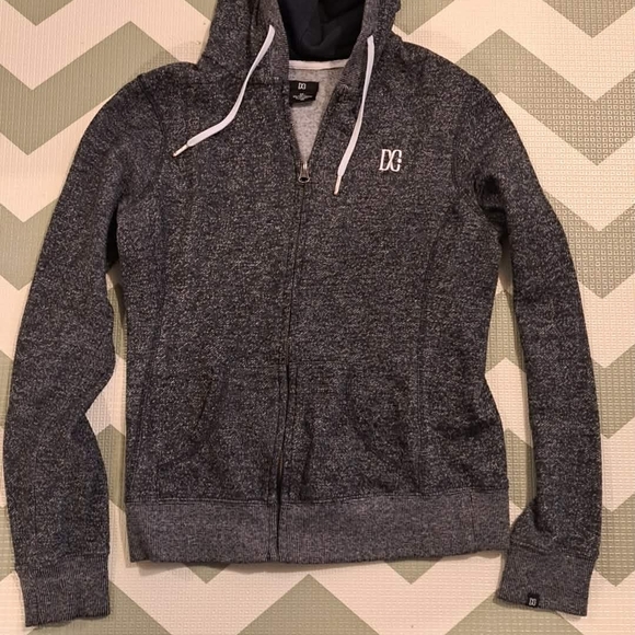 DCC Other - Kids DC Shoes Dark Gray Zip-Up Hoodie with Hood